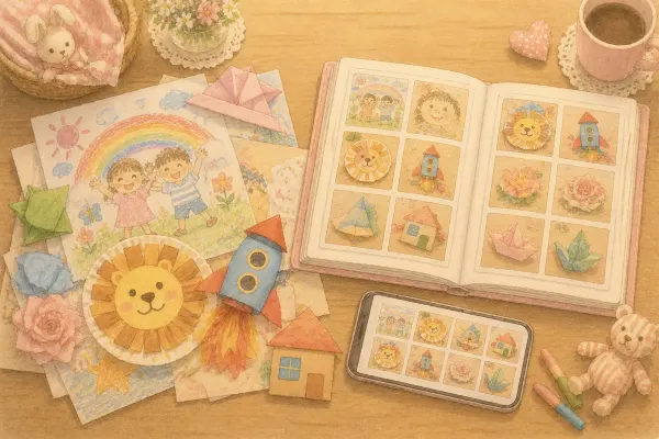 子どもの工作、捨てられない問題。わが家は「写真で残して、アルバムで何度も見る」に落ち着きました