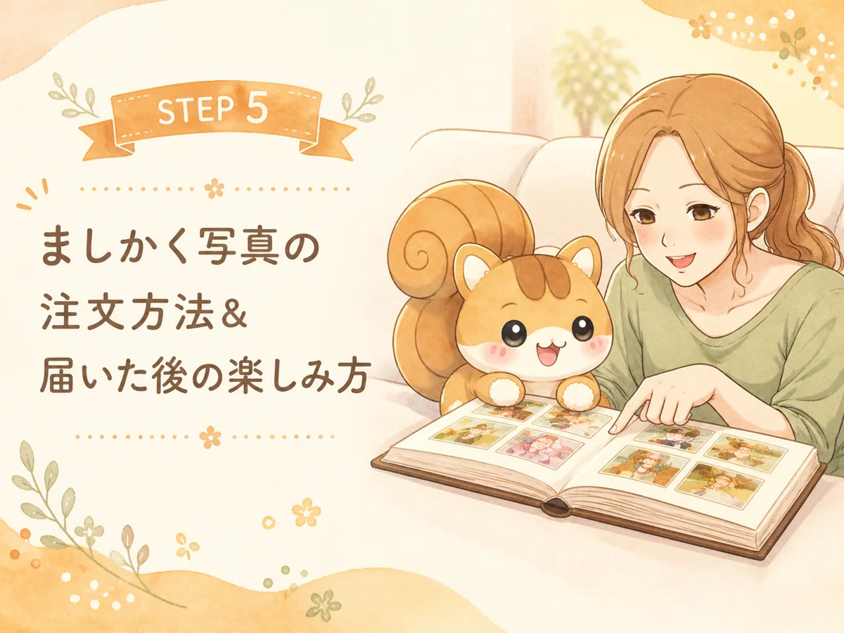 【簡単5分】ましかく写真の注文方法と届いた後の楽しみ方｜よくばりアルバムSTEP5